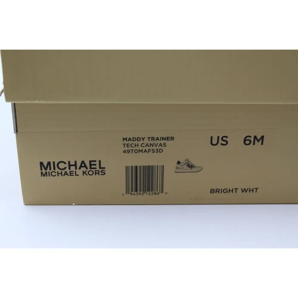 Michael Kors Maddy Two-Tone Logo Trainer - Picture 10 of 12